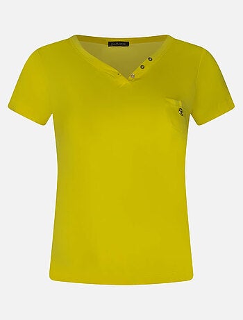 CHATTAWAK - T-shirt col v