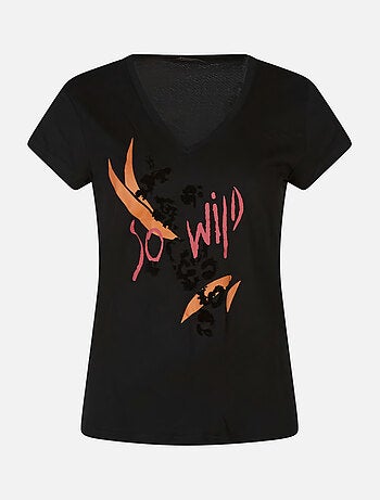 CHATTAWAK - T-shirt col v