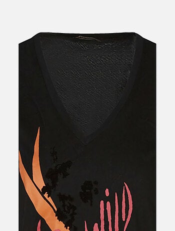 CHATTAWAK - T-shirt col v