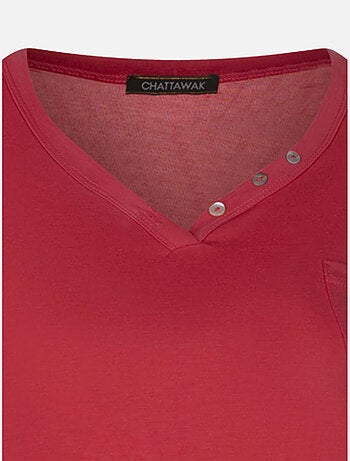 CHATTAWAK - T-shirt col v