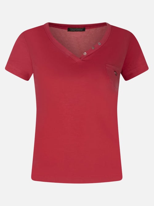 CHATTAWAK - T-shirt col v - Kiabi