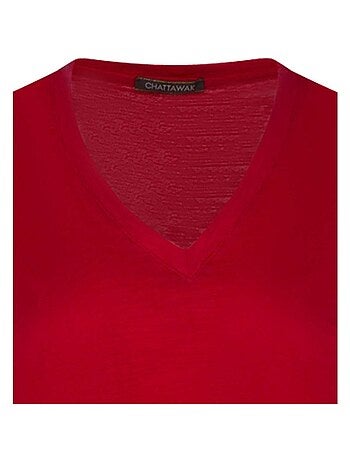 CHATTAWAK - T-Shirt col v