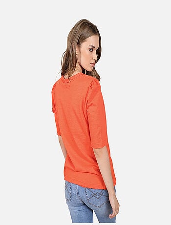 CHATTAWAK - T-shirt col v uni