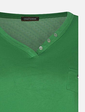 CHATTAWAK - T-shirt col v
