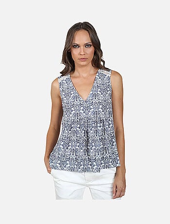 CHATTAWAK - T-shirt débardeur imprimé