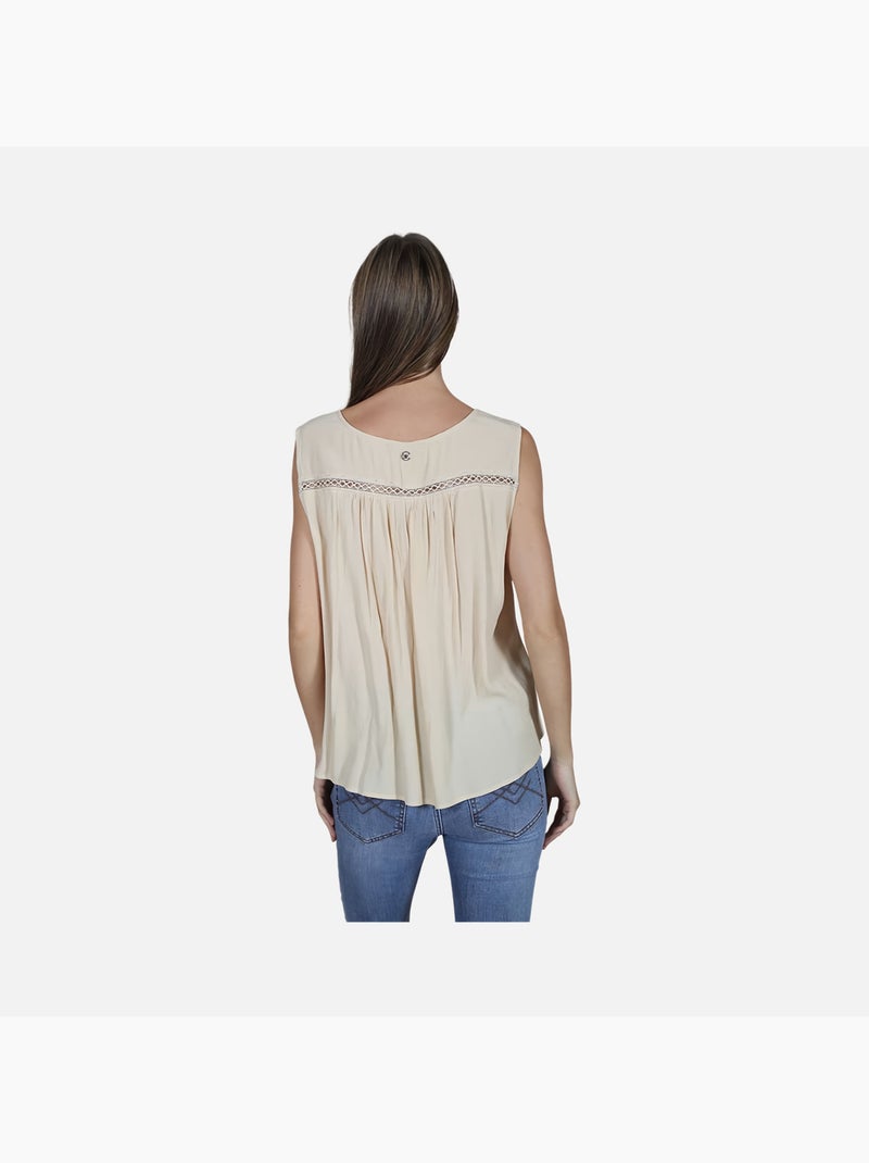 CHATTAWAK - T-shirt débardeur uni Beige - Kiabi