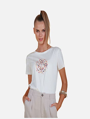 CHATTAWAK - T-shirt imprimé col rond