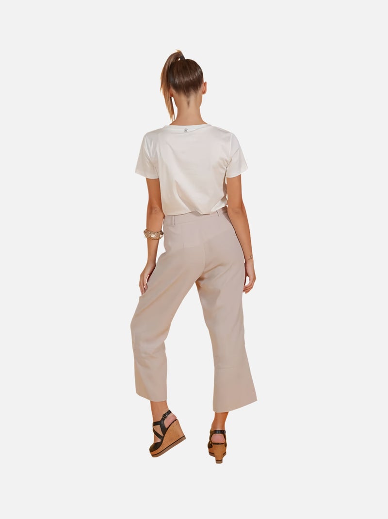 CHATTAWAK - T-shirt imprimé col rond Blanc - Kiabi