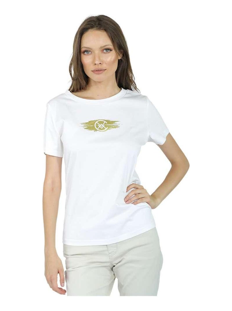 CHATTAWAK - T-shirt imprimé col rond Blanc - Kiabi