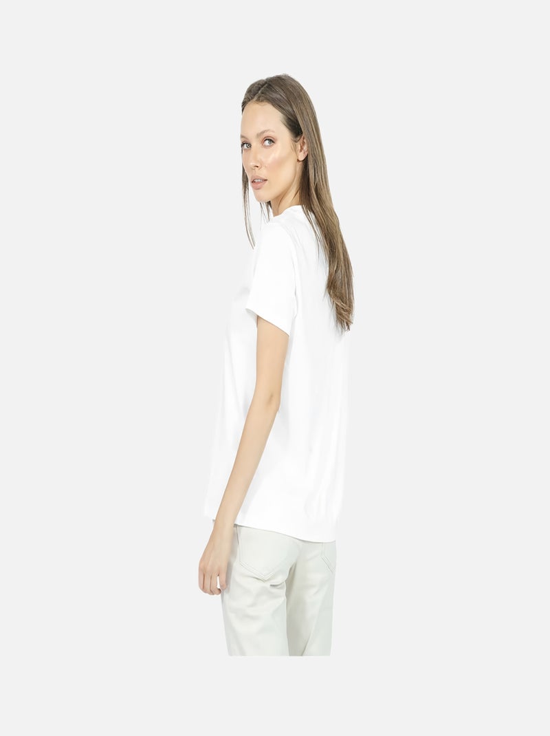 CHATTAWAK - T-shirt imprimé col rond Blanc - Kiabi