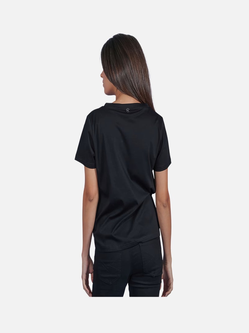 CHATTAWAK - T-shirt imprimé col rond Noir - Kiabi