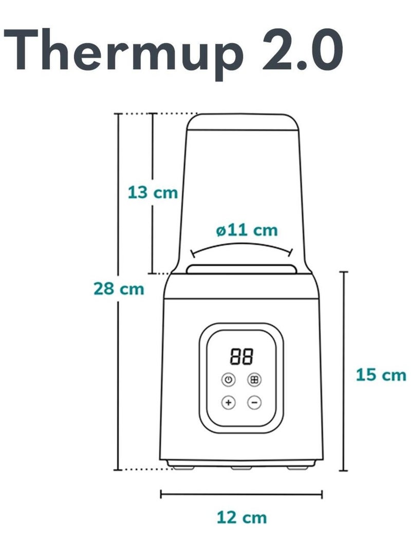 Chauffe-biberon 5en1 LIONELO Thermup - Stérilisation - Réchauffement - Décongeler Blanc - Kiabi