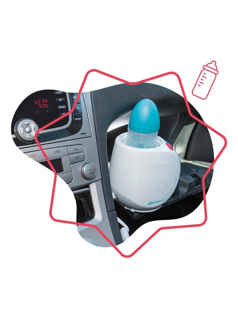 Chauffe Biberon Easy Plus Maison et Voiture Nomade 'badabulle' Blanc - Kiabi