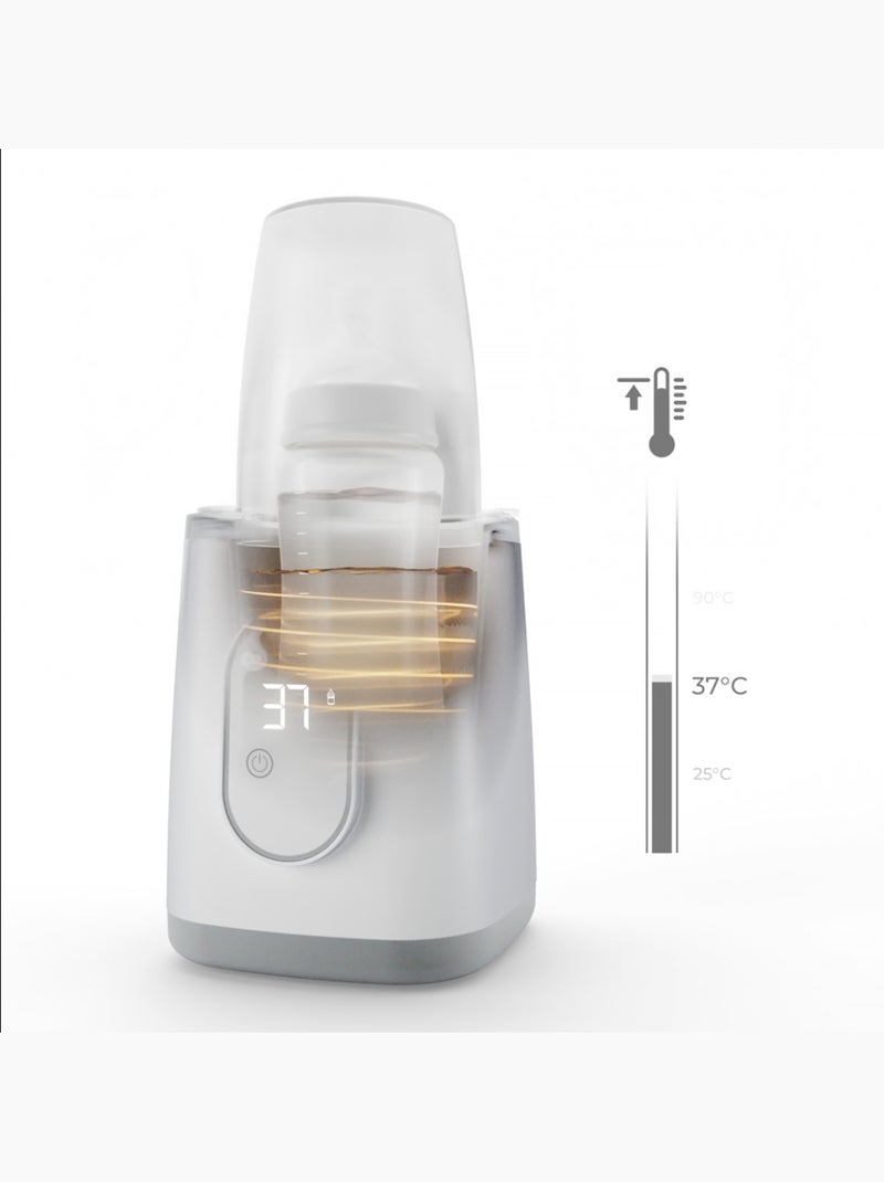 Chauffe-biberon MIVO 5 fonctions avec stérilisation vapeur et écran tactile Blanc - Kiabi