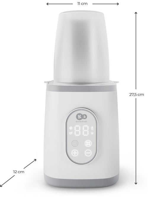 Chauffe-biberon MIVO 5 fonctions avec stérilisation vapeur et écran tactile - Kiabi