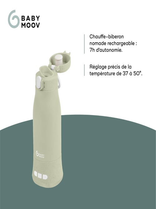 Chauffe-biberon nomade capacité 340ml et température réglable MOOV & FEED Vert - Kiabi