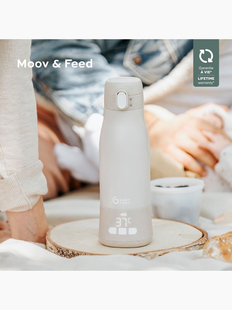 Chauffe-biberon nomade moov & feed 'babymoov' Beige - Kiabi