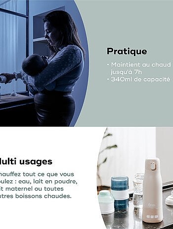 Chauffe-Biberon Nomade Moov & Feed 'Babymoov'
