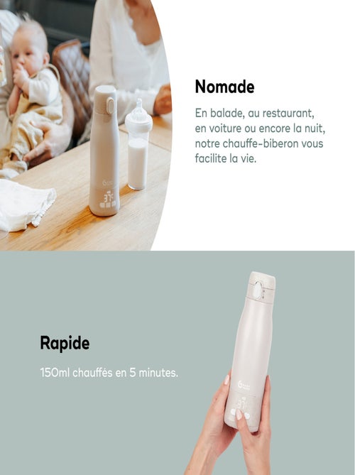 Chauffe-biberon nomade rechargeable MOOV & FEED - 340 ml 'Babymoov' - Kiabi