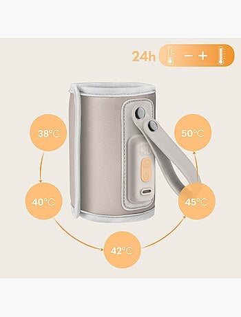 Chauffe-biberon portable LIONELO Thermup Go - USB - Température jusqu'à 24h - Sans BPA