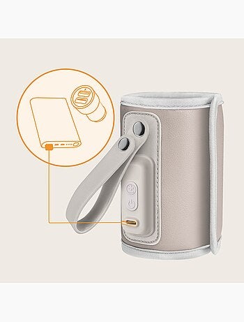 Chauffe-biberon portable LIONELO Thermup Go - USB - Température jusqu'à 24h - Sans BPA