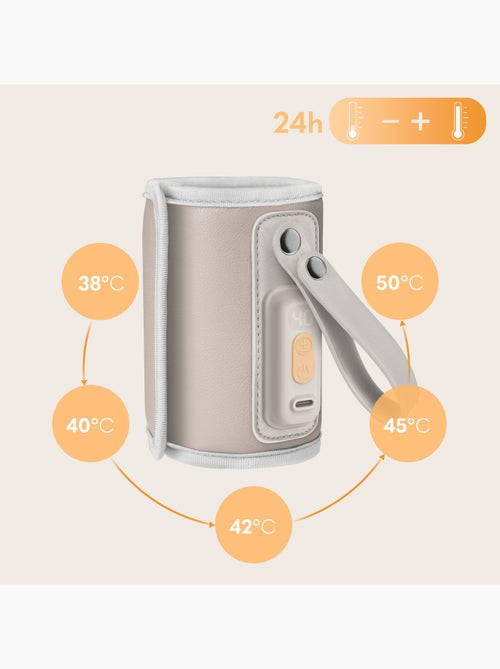 Chauffe-biberon portable LIONELO Thermup Go - USB - Température jusqu'à 24h - Sans BPA - Kiabi