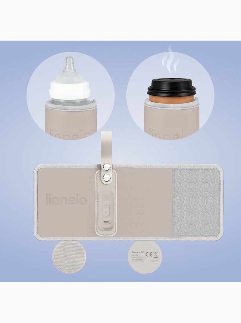 Chauffe-biberon portable LIONELO Thermup Go - USB - Température jusqu'à 24h - Sans BPA Beige - Kiabi