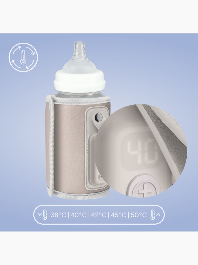 Chauffe-biberon portable LIONELO Thermup Go - USB - Température jusqu'à 24h - Sans BPA Beige - Kiabi