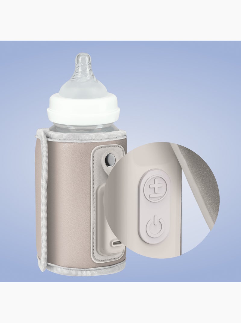 Chauffe-biberon portable LIONELO Thermup Go - USB - Température jusqu'à 24h - Sans BPA Beige - Kiabi