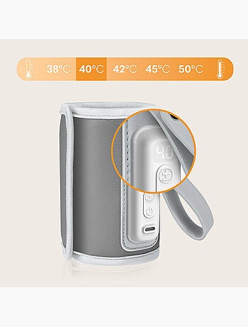 Chauffe-biberon portable LIONELO Thermup Go - USB - Température jusqu'à 24h - Sans BPA