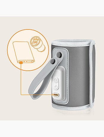 Chauffe-biberon portable LIONELO Thermup Go - USB - Température jusqu'à 24h - Sans BPA