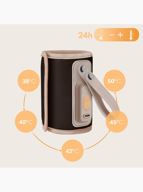 Chauffe-biberon portable LIONELO Thermup Go - USB - Température jusqu'à 24h - Sans BPA - Kiabi Chauffe-biberon portable LIONELO Thermup Go - USB - Température jusqu'à 24h - Sans BPA - Kiabi