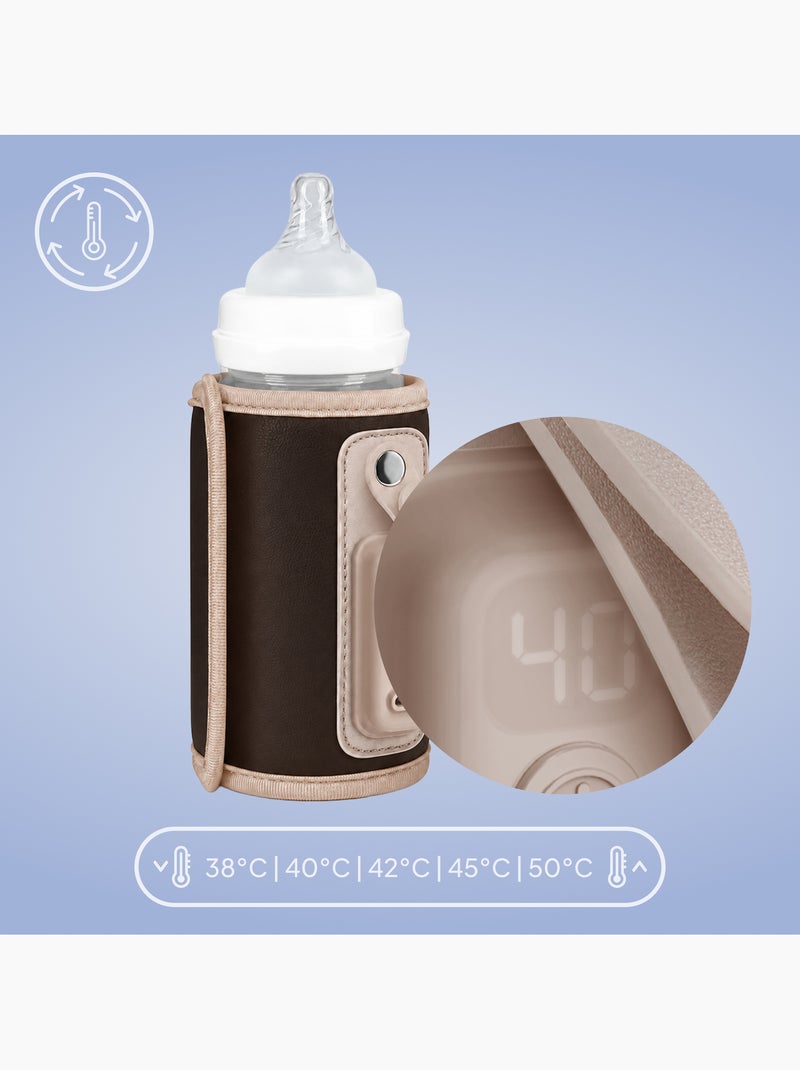 Chauffe-biberon portable LIONELO Thermup Go - USB - Température jusqu'à 24h - Sans BPA Marron - Kiabi