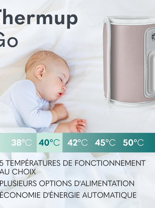 Chauffe-biberon portable LIONELO Thermup Go - USB - Température jusqu'à 24h - Sans BPA - Kiabi