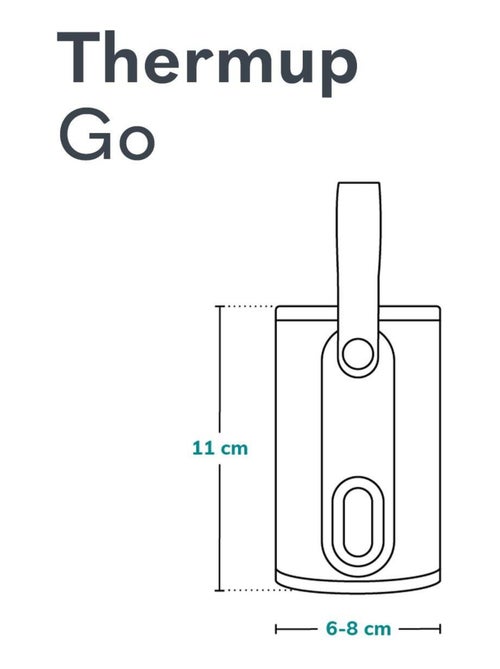 Chauffe-biberon portable LIONELO Thermup Go - USB - Température jusqu'à 24h - Sans BPA - Kiabi