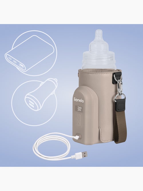 Chauffe-biberon portable LIONELO Thermup Go Evo - USB - Biberons en plastique et verre ⌀50-80 mm - Kiabi Chauffe-biberon portable LIONELO Thermup Go Evo - USB - Biberons en plastique et verre ⌀50-80 mm - Kiabi