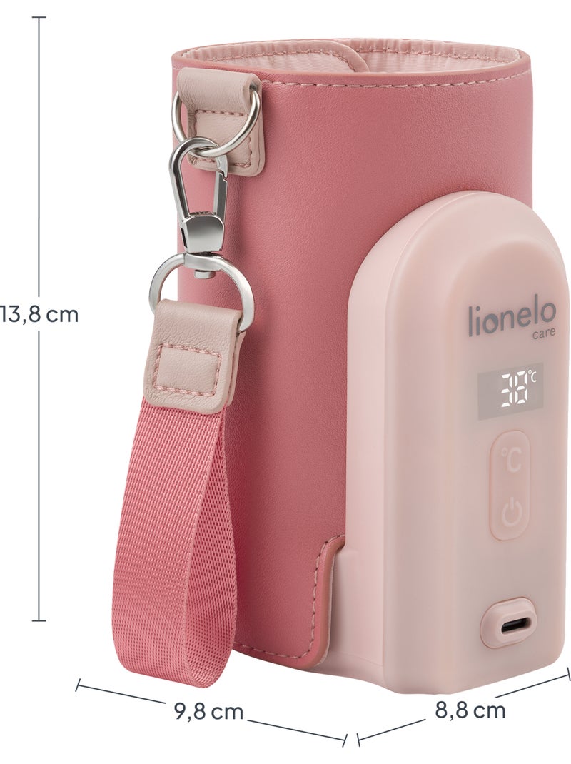 Chauffe-biberon portable LIONELO Thermup Go Evo - USB - Biberons en plastique et verre ⌀50-80 mm Rose - Kiabi