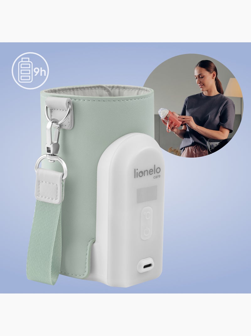 Chauffe-biberon portable LIONELO Thermup Go Evo - USB - Biberons en plastique et verre ⌀50-80 mm Vert - Kiabi