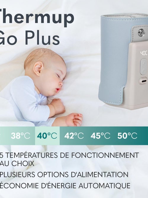 Chauffe-biberon portable Lionelo Thermup Go Plus - Sans BPA - 38-50°C - Batterie jusqu'à 8h - Gris - Kiabi