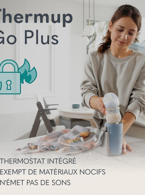 Chauffe-biberon portable Lionelo Thermup Go Plus - Sans BPA - 38-50°C - Batterie jusqu'à 8h - Gris - Kiabi