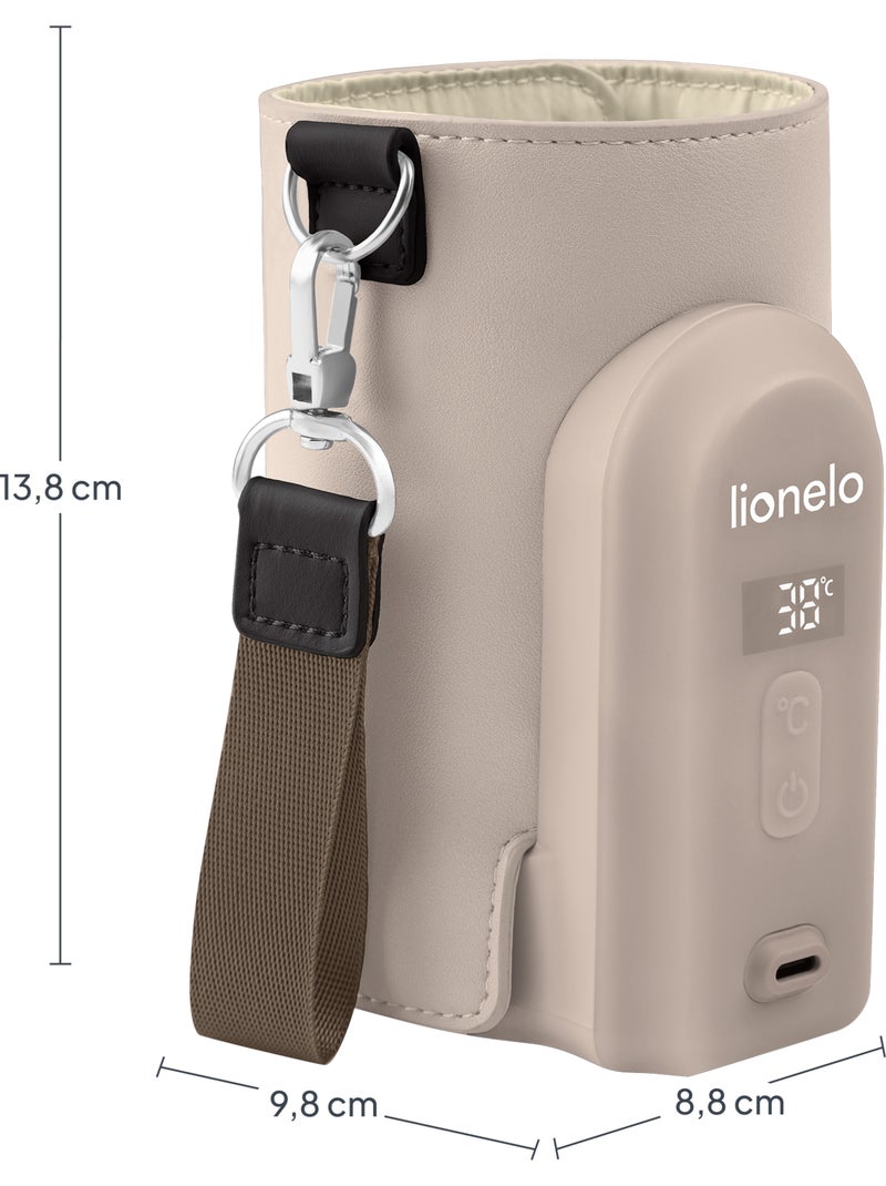 Chauffe-biberon sans fil LIONELO Thermup Go Evo - 9h - Biberons en plastique et verre ⌀5-8 cm Beige - Kiabi