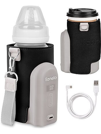 Chauffe-biberon sans fil LIONELO Thermup Go Evo - 9h - Biberons en plastique et verre ⌀5-8 cm