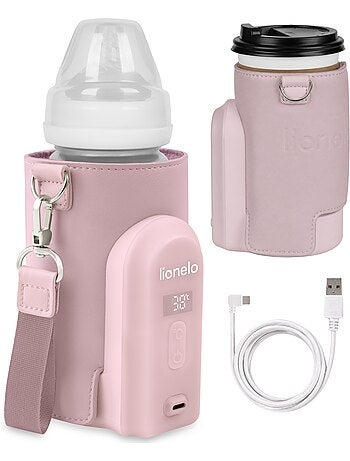 Chauffe-biberon sans fil LIONELO Thermup Go Evo - 9h - Biberons en plastique et verre ⌀5-8 cm