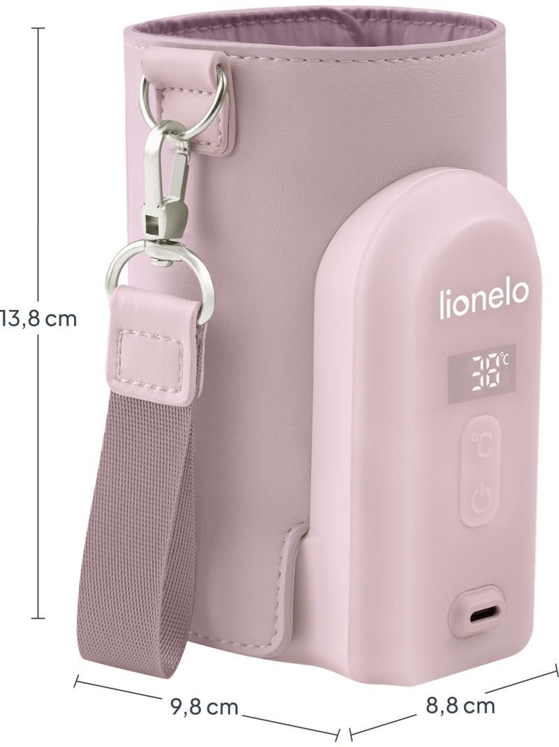 Chauffe-biberon sans fil LIONELO Thermup Go Evo - 9h - Biberons en plastique et verre ⌀5-8 cm Rose nude - Kiabi