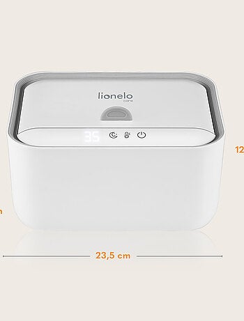 Chauffe-lingettes humides LIONELO - 3 niveaux de chauffage - Garde les lingettes humides - Veilleuse