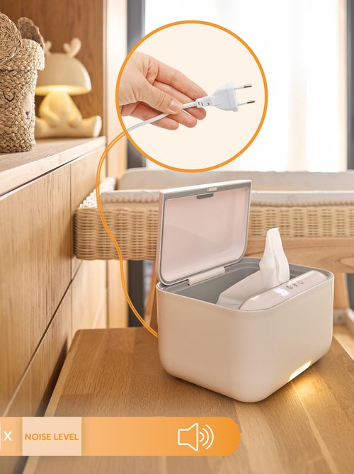 Chauffe-lingettes humides LIONELO - 3 niveaux de chauffage - Garde les lingettes humides - Veilleuse - Kiabi Chauffe-lingettes humides LIONELO - 3 niveaux de chauffage - Garde les lingettes humides - Veilleuse - Kiabi