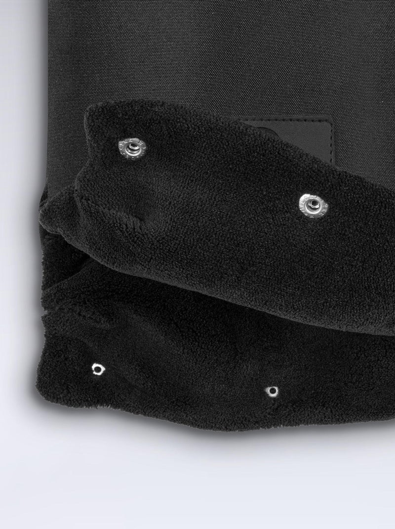 Chauffe-main poussette LIONELO - Moufle poussette - iImperméables et coupe-vent - Fourrure Noir - Kiabi