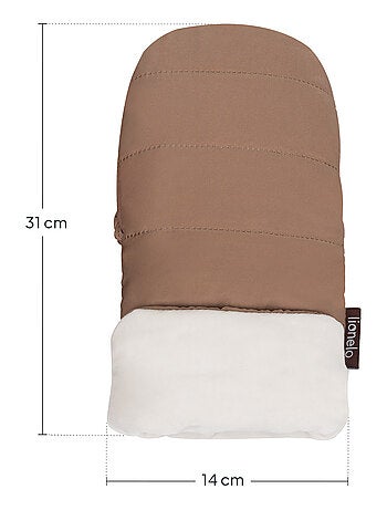 Chauffe-main poussette LIONELO Handmuff - Moufle poussette - Universelle - Imperméable