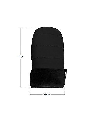 Chauffe-main poussette LIONELO Handmuff - Moufle poussette - Universelle - Imperméable