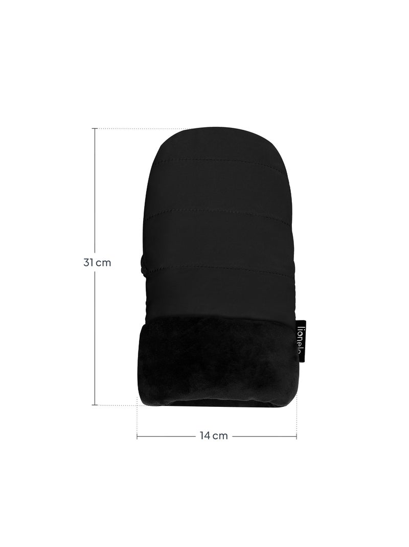 Chauffe-main poussette LIONELO Handmuff - Moufle poussette - Universelle - Imperméable Noir Noir - Kiabi